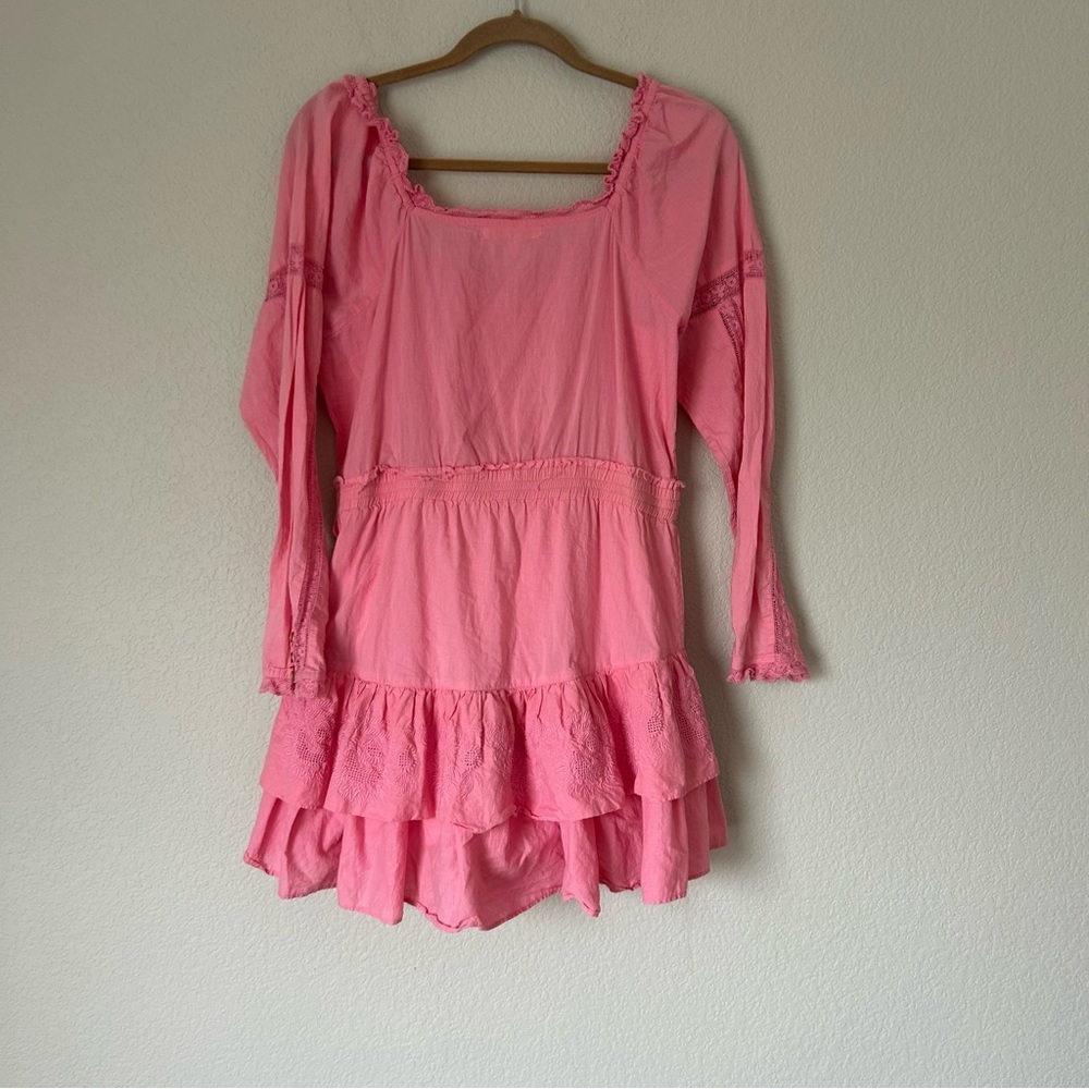 LoveShackFancy Sanaya Mini Dress in Pink - Picture 6 of 6